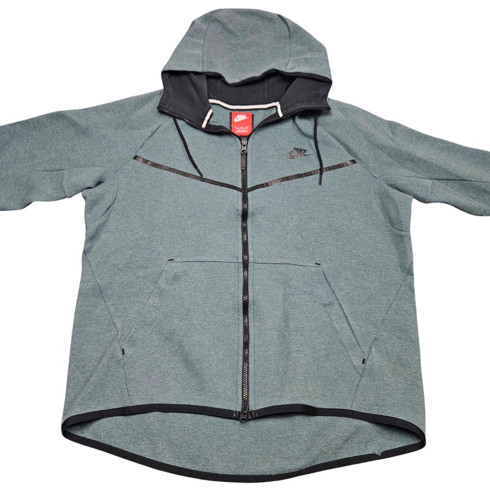 Nike Tech mint Green Hooded Sweatshirt